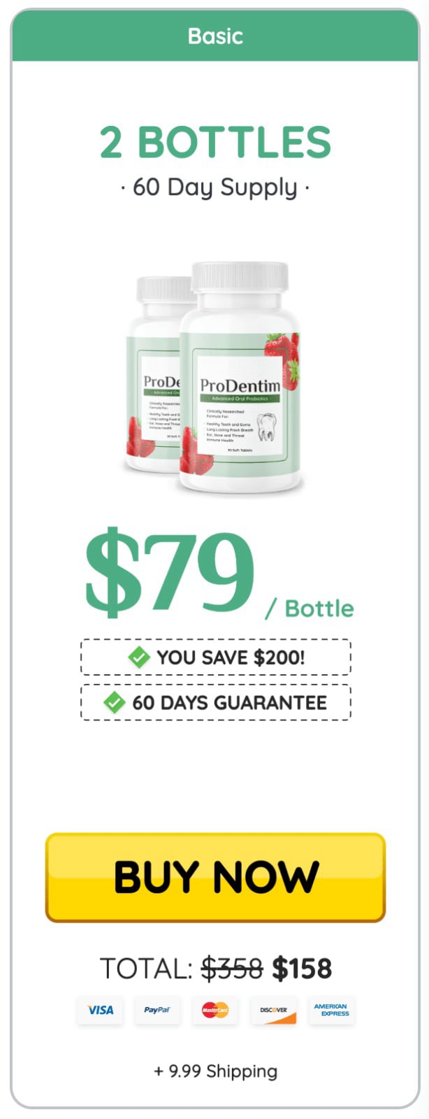 ProDentim 60-days  supply – order now